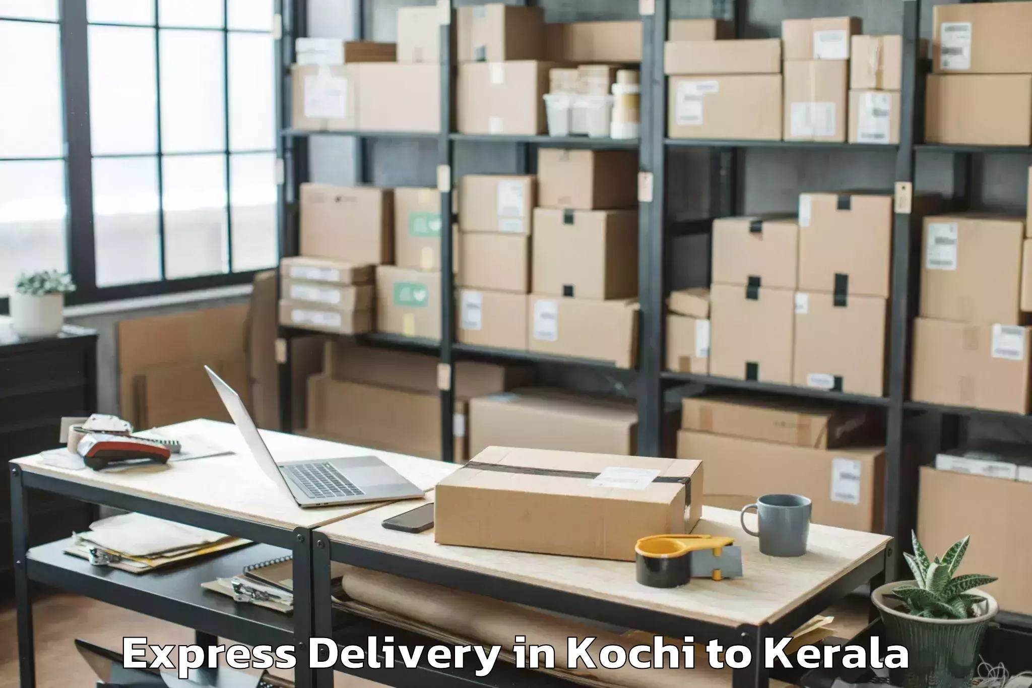 Discover Kochi to Punalur Express Delivery